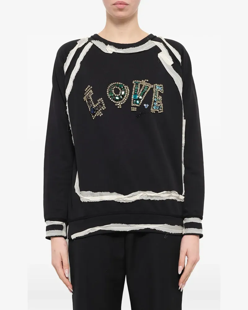 Lanvin Pullover mit "Love"-Schriftzug - Schwarz Schwarz