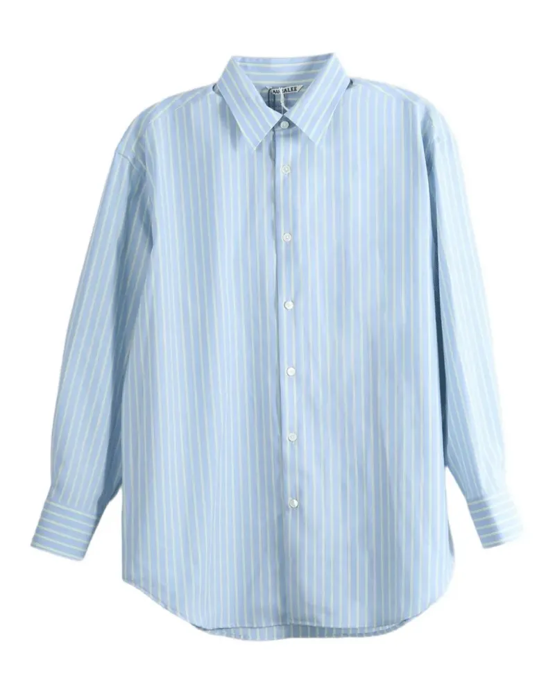 AURALEE striped wool shirt - Blau Blau