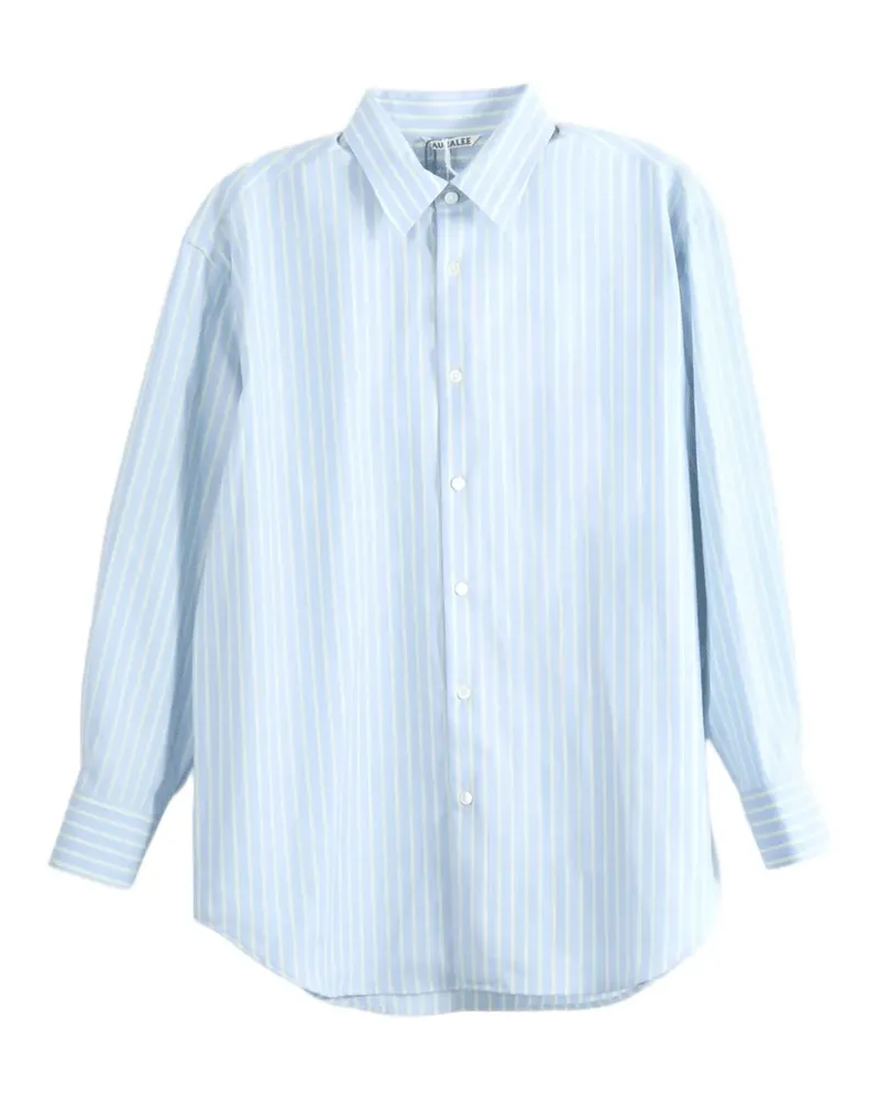 AURALEE striped wool shirt - Blau Blau