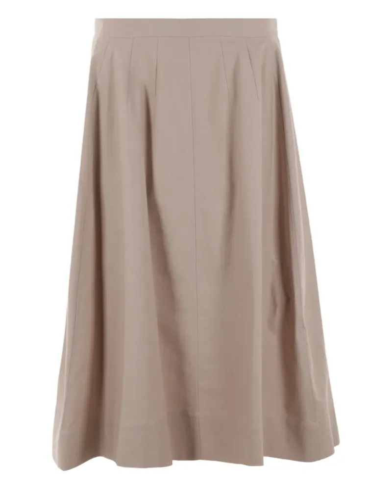 Chloé Midirock in A-Linie - Nude Nude