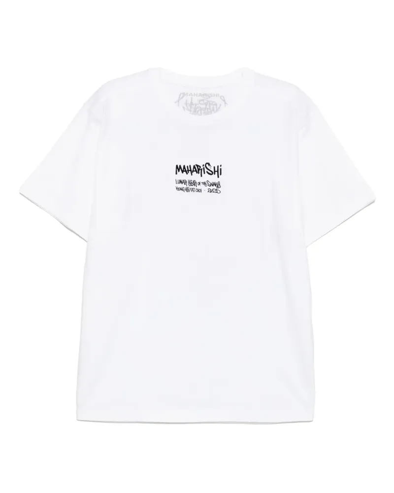 maharishi Kay One Year of the Snake T-Shirt - Weiß Weiß