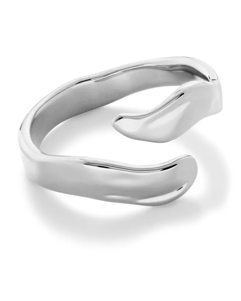 Monica Vinader Asymmetrischer The Wave Ring - Silber Silber
