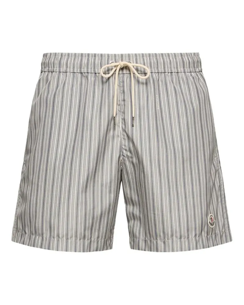 Moncler striped drawstring shorts - Blau Blau