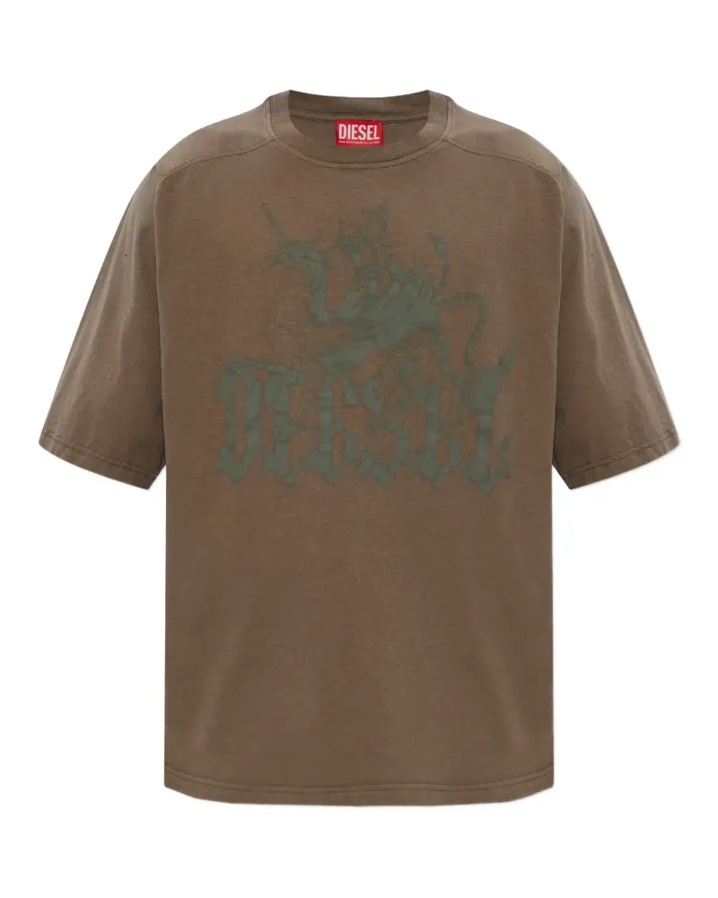 Diesel T-Jussi-A T-Shirt - Braun Braun