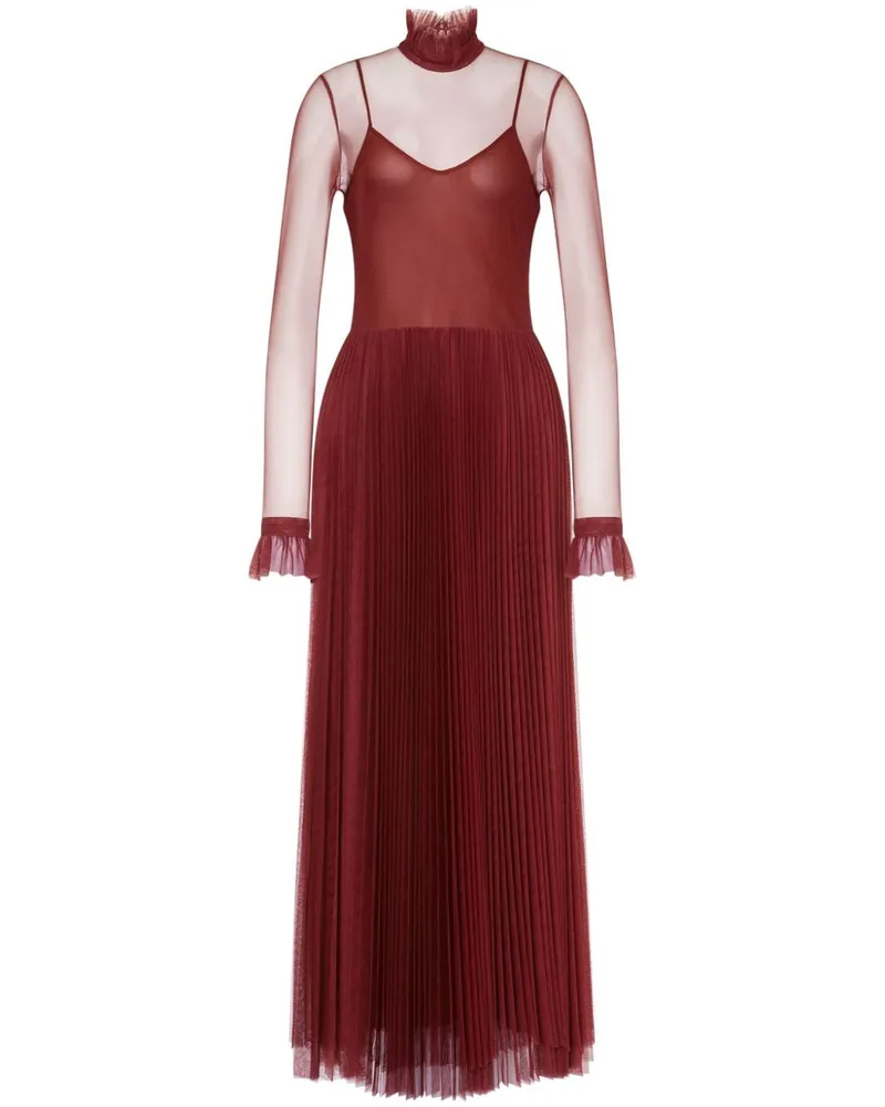 Philosophy Di Lorenzo Serafini Langärmeliges Kleid - Rot Rot