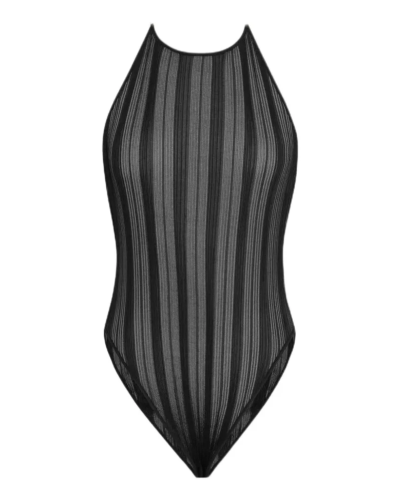 Saint Laurent Rückenfreier Body - Schwarz Schwarz