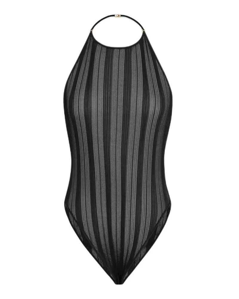 Saint Laurent Rückenfreier Body - Schwarz Schwarz