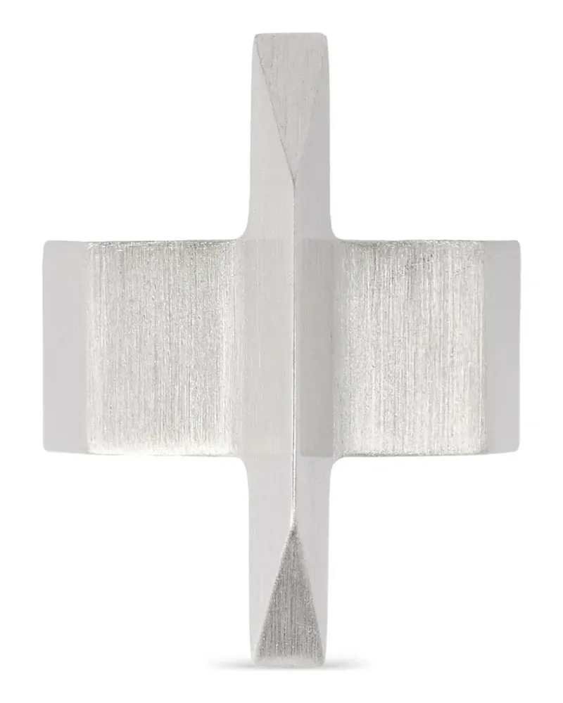 Rick Owens Trapezförmiger Ring - Silber Silber