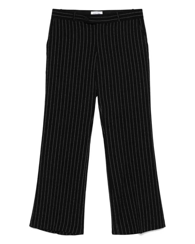 Ernest W. Baker Gestreifte Hose - Schwarz Schwarz