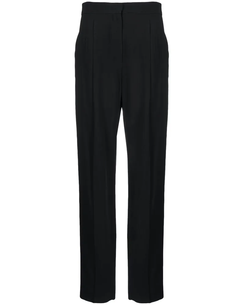 Emporio Armani Hose mit geradem Bein - Schwarz Schwarz