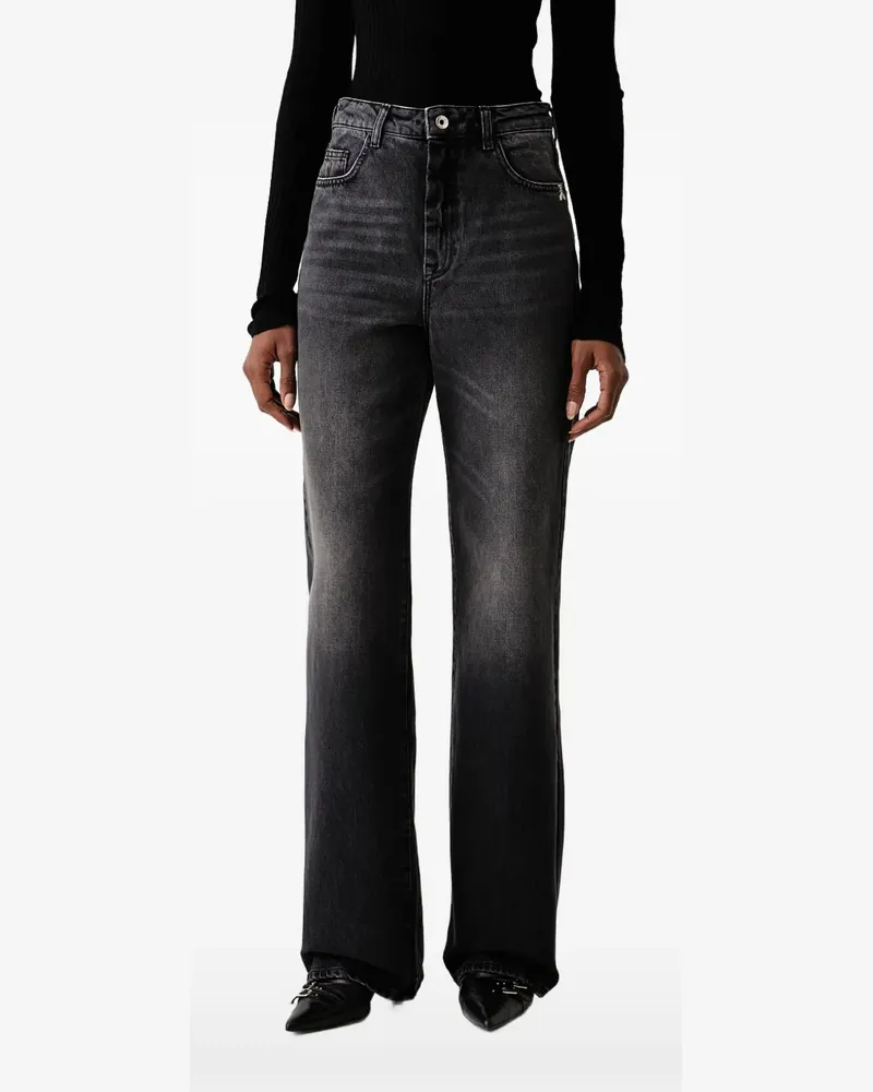 Patrizia Pepe faded straight-leg jeans - Grau Grau
