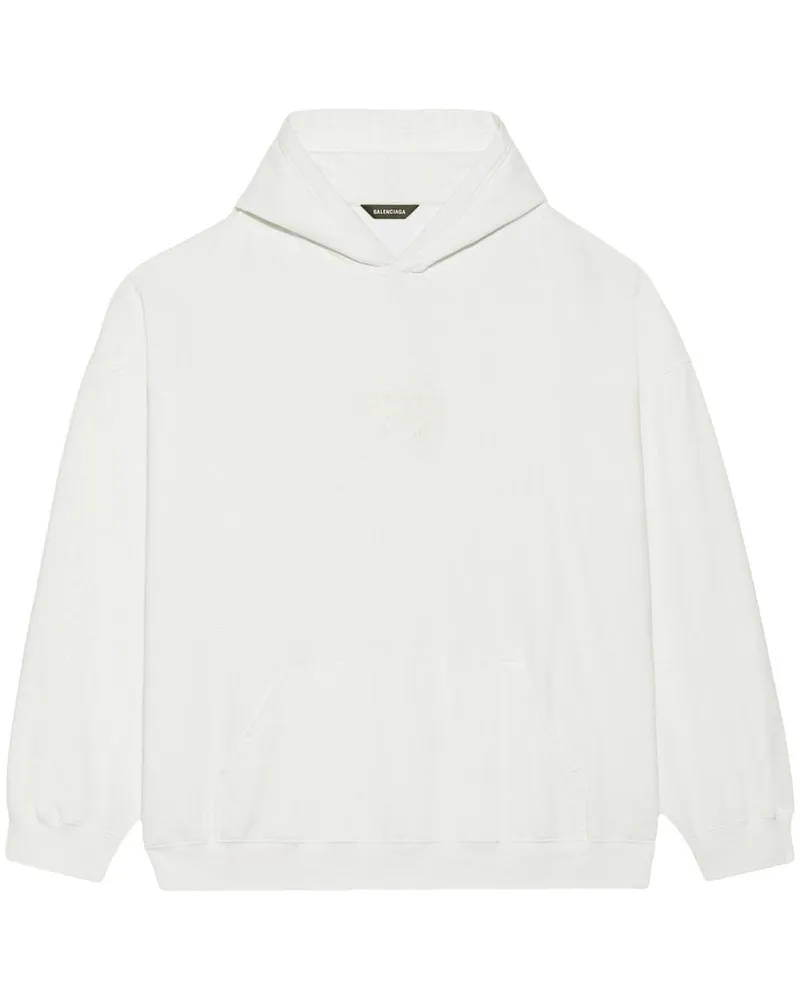 Balenciaga Reflektierender Hoodie - Weiß Weiß