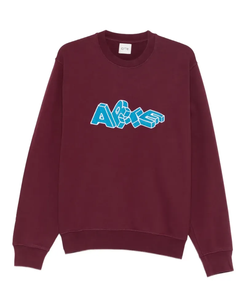 Arte Antwerp Sweatshirt mit Logo-Stickerei - Rot Rot