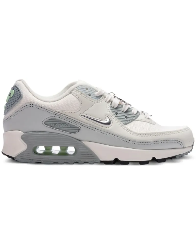 Nike Air Max 90 Silver Sneakers - Weiß Weiß