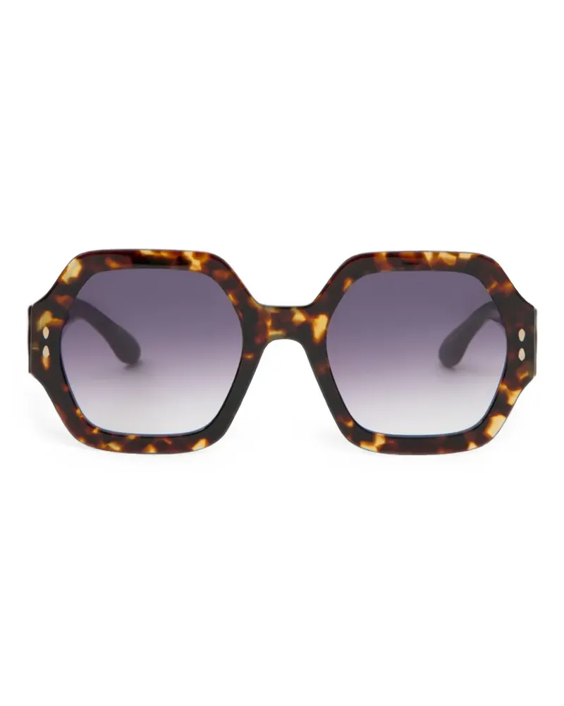 Isabel Marant Elyz Sonnenbrille mit geometrischem Gestell - Braun Braun