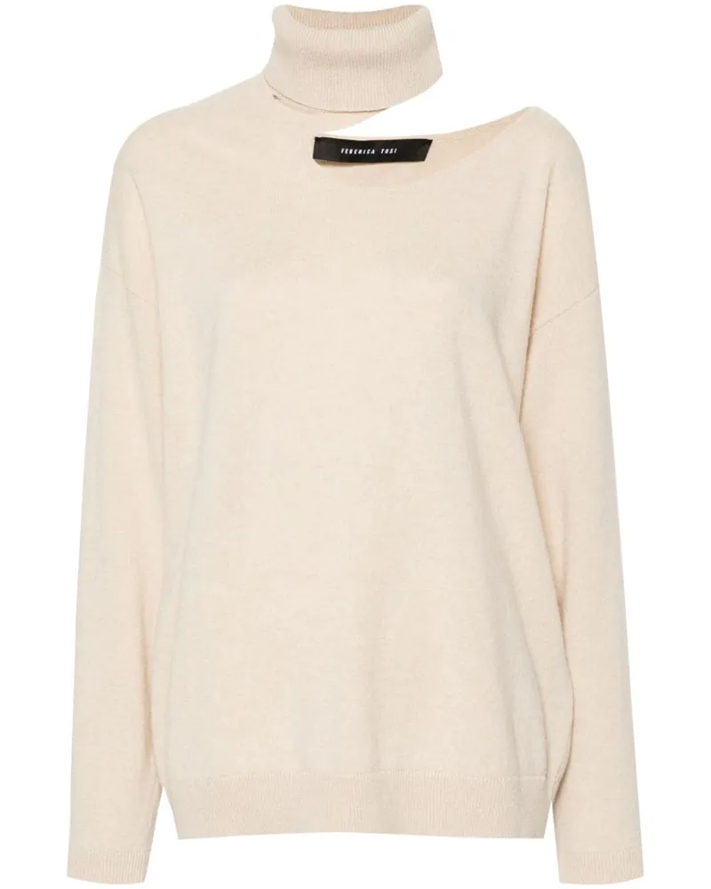 Federica Tosi Pullover mit Cut-Out - Nude Nude