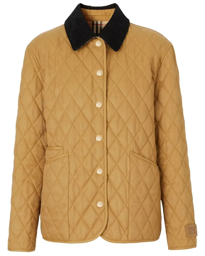Burberry Jacke mit Rautensteppung - Braun Braun