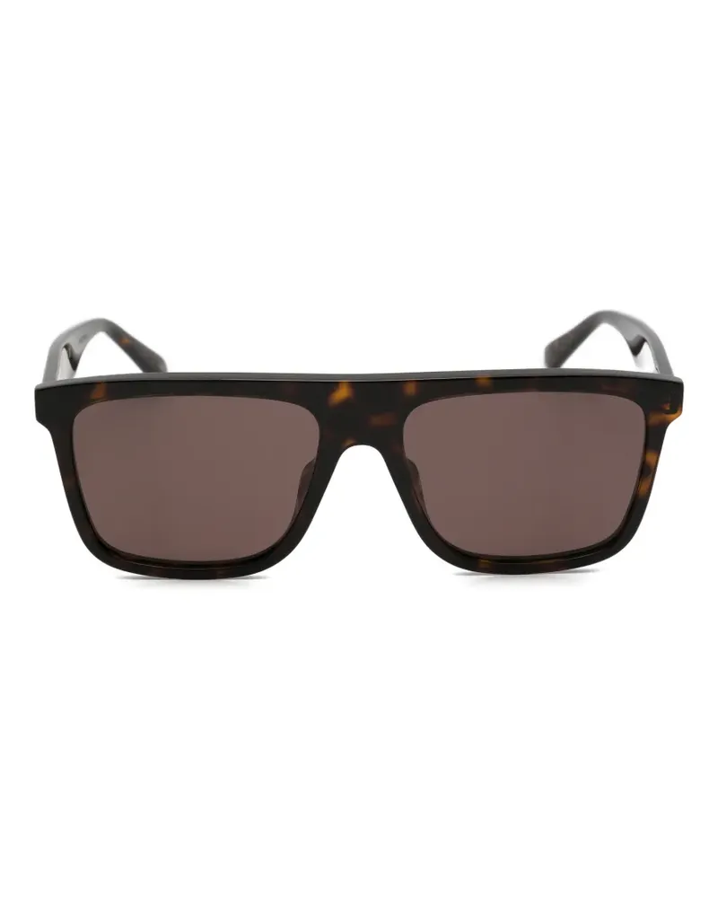 Gucci tortoiseshell-effect square-frame sunglasses - Braun Braun