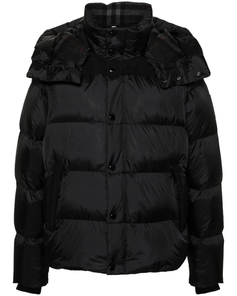 Burberry Wendbare Daunenjacke Schwarz