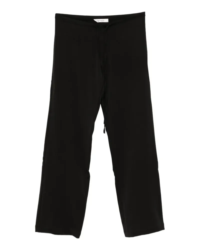 GIMAGUAS Delya drawstring straight-leg trousers - Schwarz Schwarz
