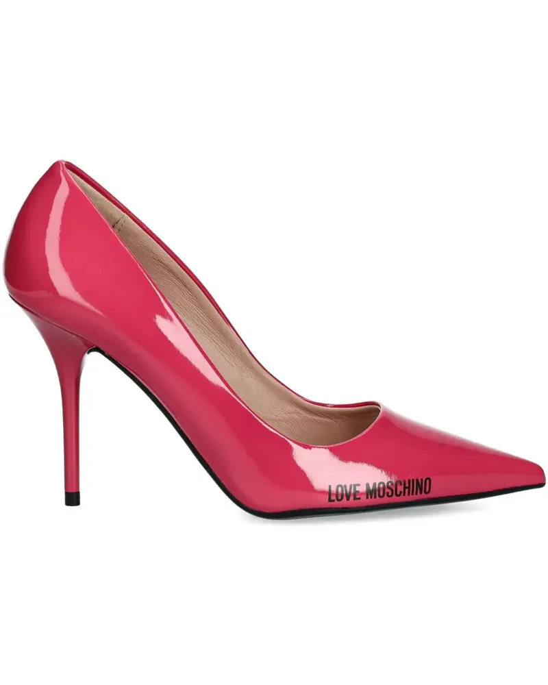 Moschino Pumps mit Logo-Print - Rosa Rosa