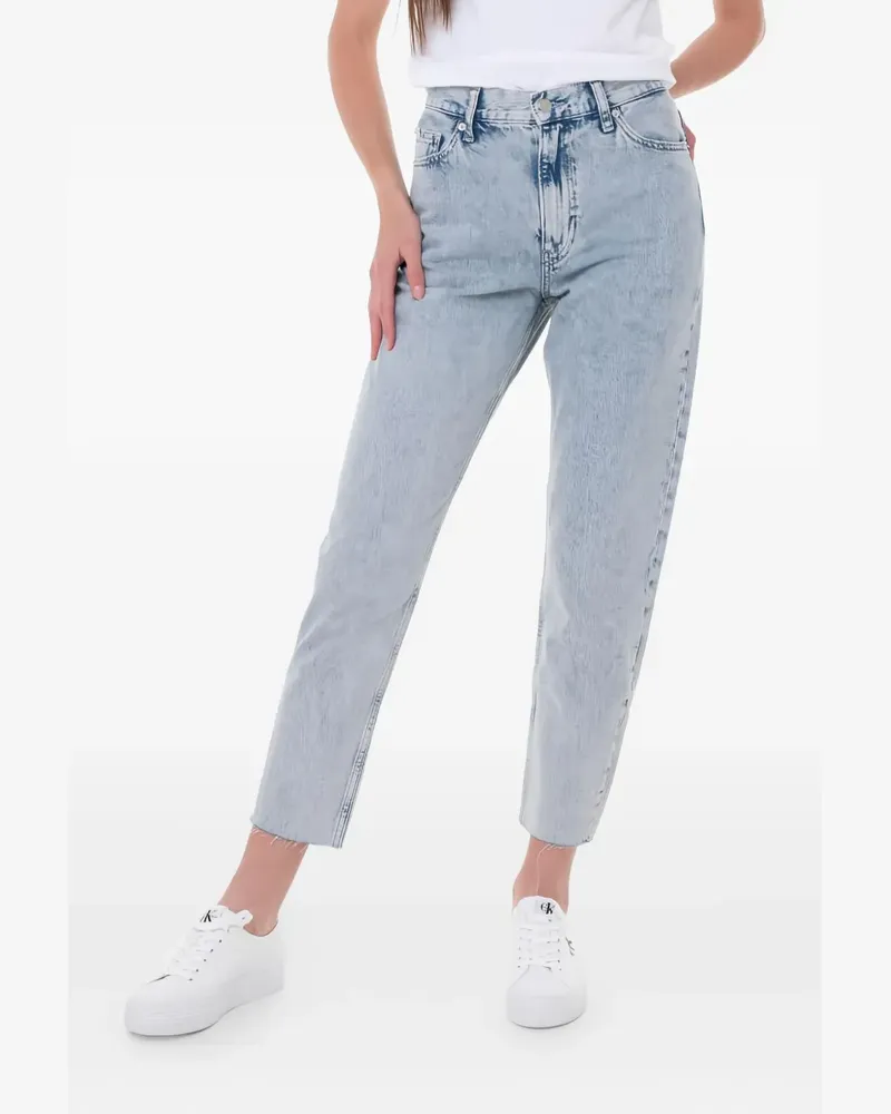 Calvin Klein logo-patch jeans - Blau Blau