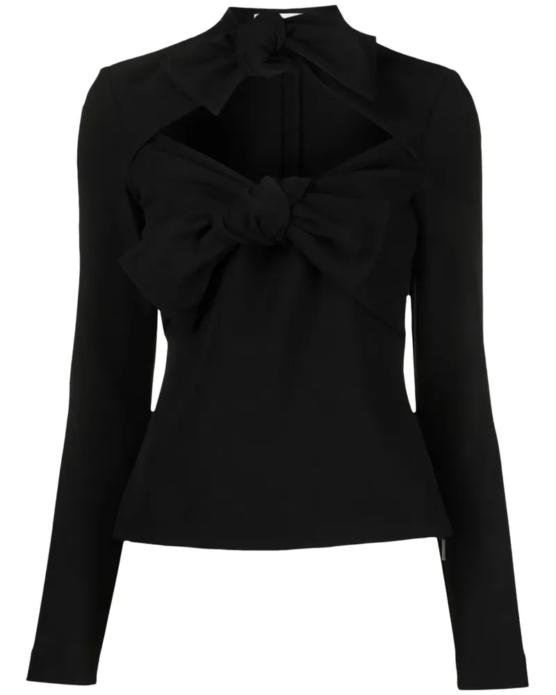 MSGM Oberteil mit Schleife - Schwarz Schwarz