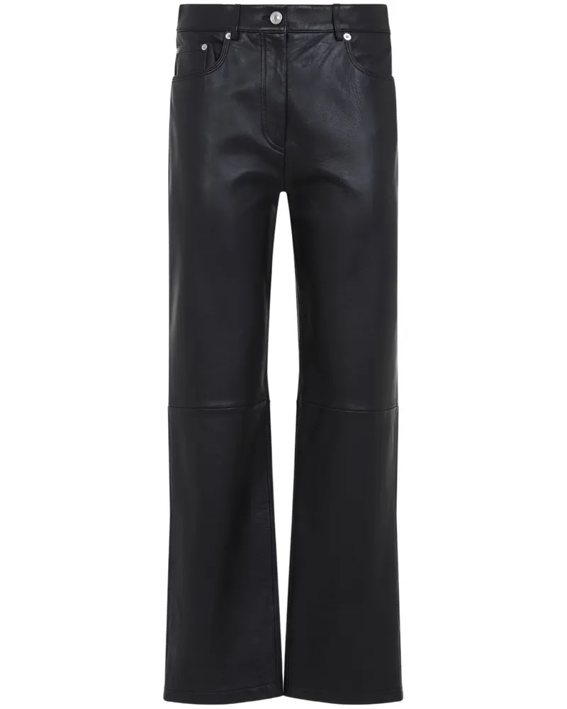 SPORTMAX Hose aus Leder - Schwarz Schwarz