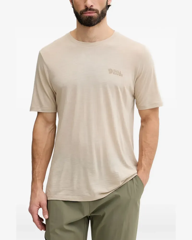 Fjäll Räven Abisko T-Shirt mit Logo - Nude Nude