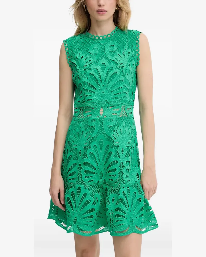 Morgan lace-detailing mini dress - Grün Grün