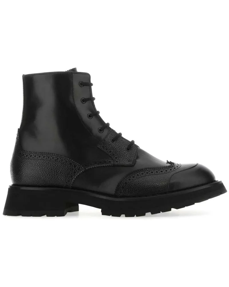 Alexander McQueen Punk Worker Schnürstiefel - Schwarz Schwarz