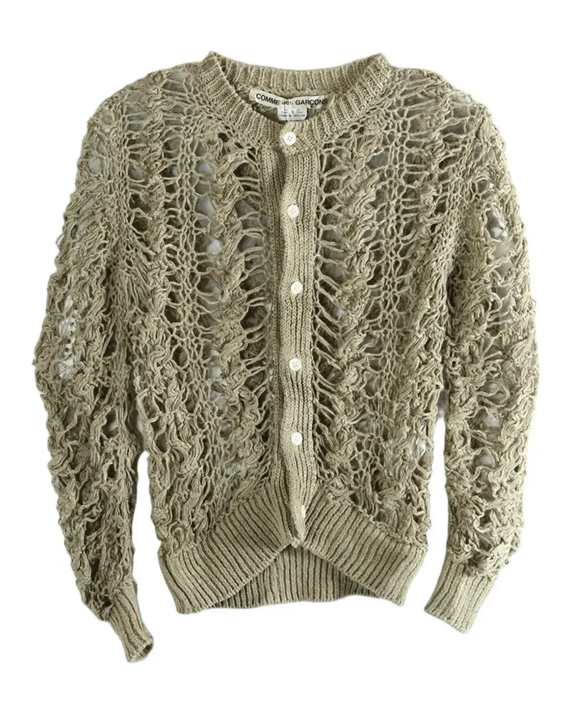 Comme des Garçons openwork cardigan - Grün Grün