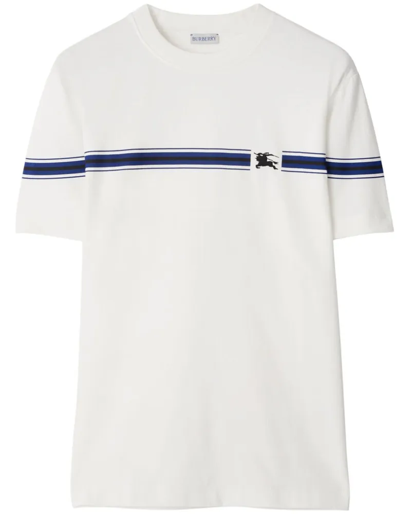Burberry T-Shirt mit Streifendetail - Weiß Weiß