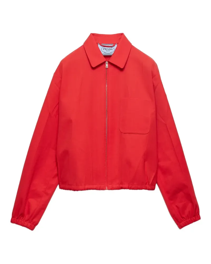 Prada Gabardine-Jacke - Rot Rot