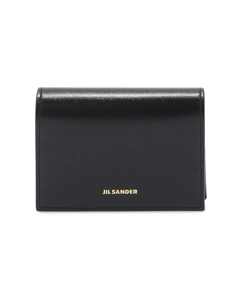 Jil Sander Kartenetui mit Logo - Schwarz Schwarz