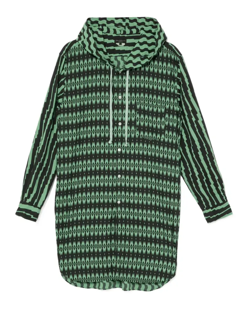 Comme des Garçons Hemd mit geometrischem Print - Grün Grün