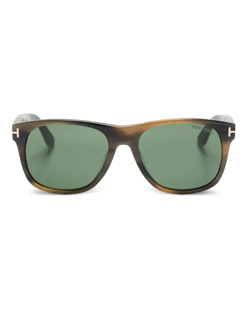 Tom Ford Marlon Sonnenbrille mit eckigem Gestell - Braun Braun