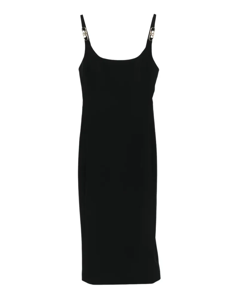 Just Cavalli Midikleid mit Trägern - Schwarz Schwarz