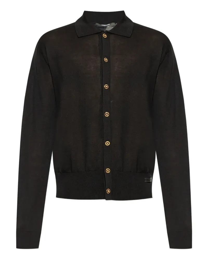 Versace Cardigan mit Knopfleiste - Schwarz Schwarz