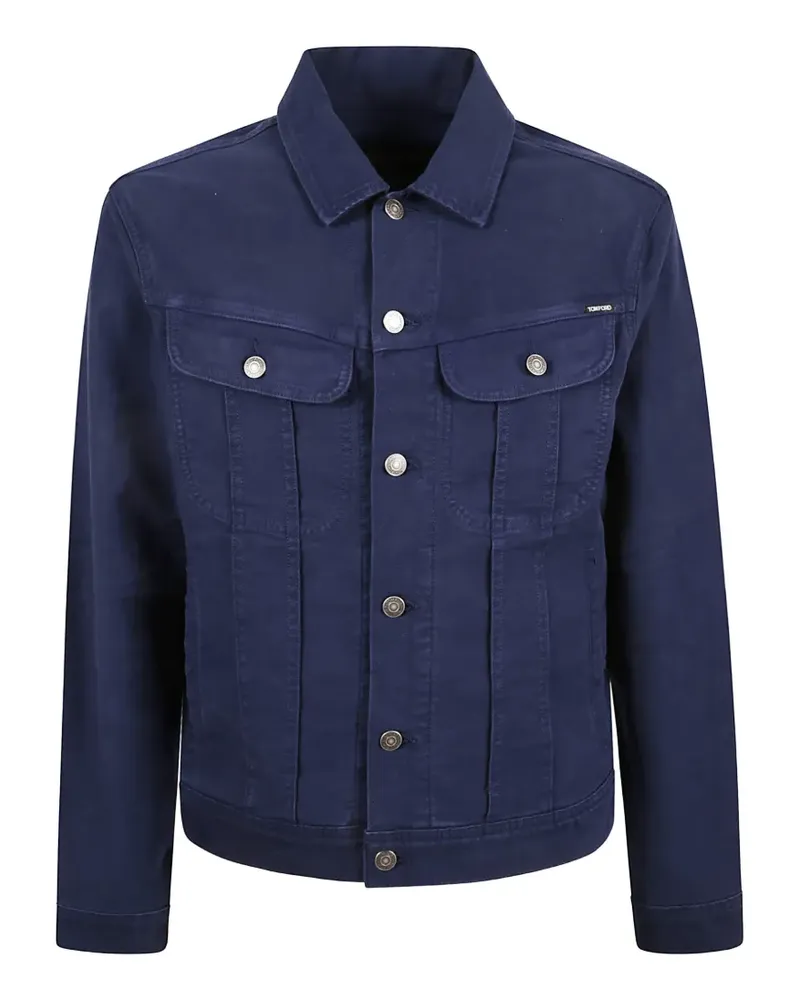 Tom Ford buttoned denim jacket - Blau Blau