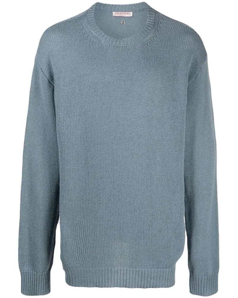 Valentino Garavani Kaschmirpullover mit Nietendetail Blau