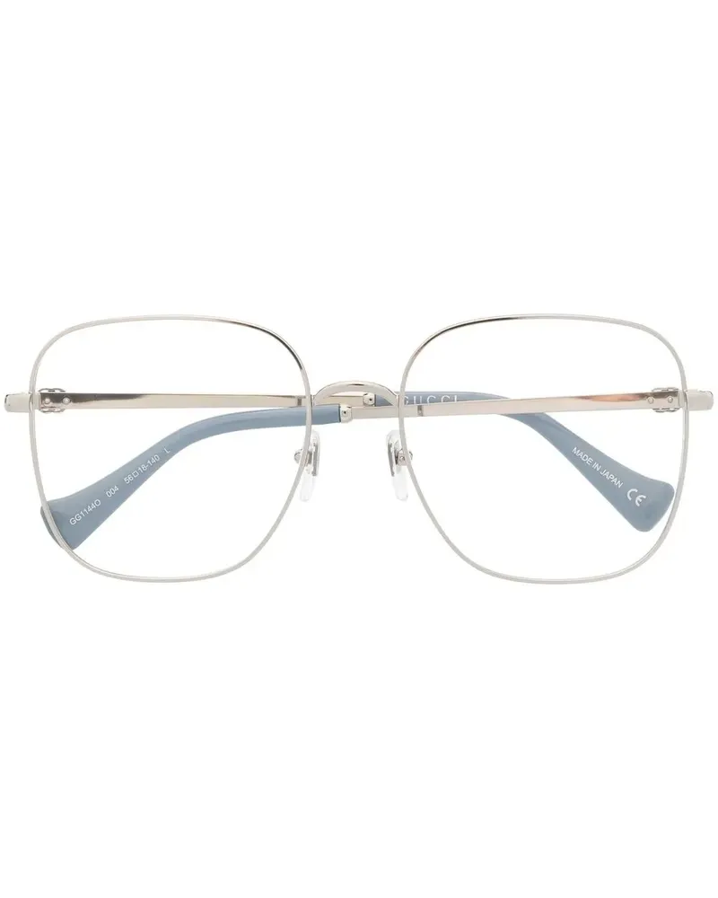 Gucci Oversized-Brille - Silber Silber