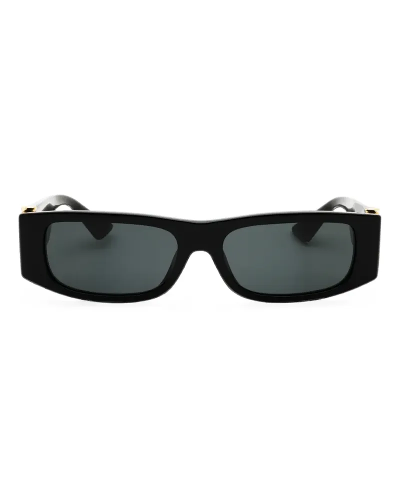 Versace Medusa plaque rectangle-frame sunglasses - Schwarz Schwarz