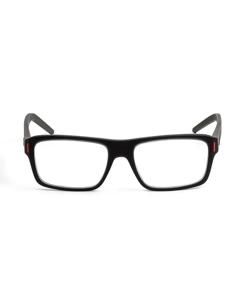 TAG Heuer Eckige Brille - Schwarz Schwarz