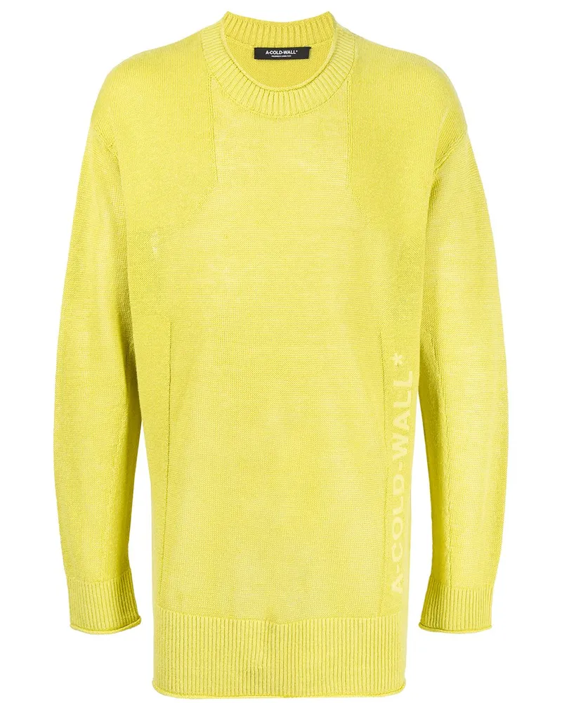 ACW* Semi-transparenter Pullover - Gelb Gelb