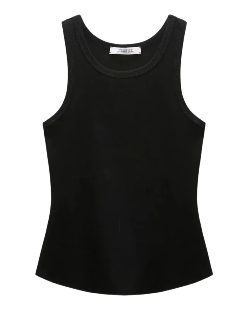 Dorothee Schumacher Geripptes Trägershirt - Schwarz Schwarz
