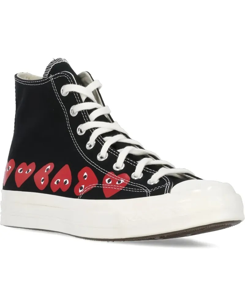 Comme des Garçons Sneakers mit Herz-Print - Schwarz Schwarz