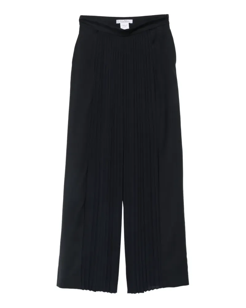 Max Mara Tiglio pleated palazzo pants - Blau Blau