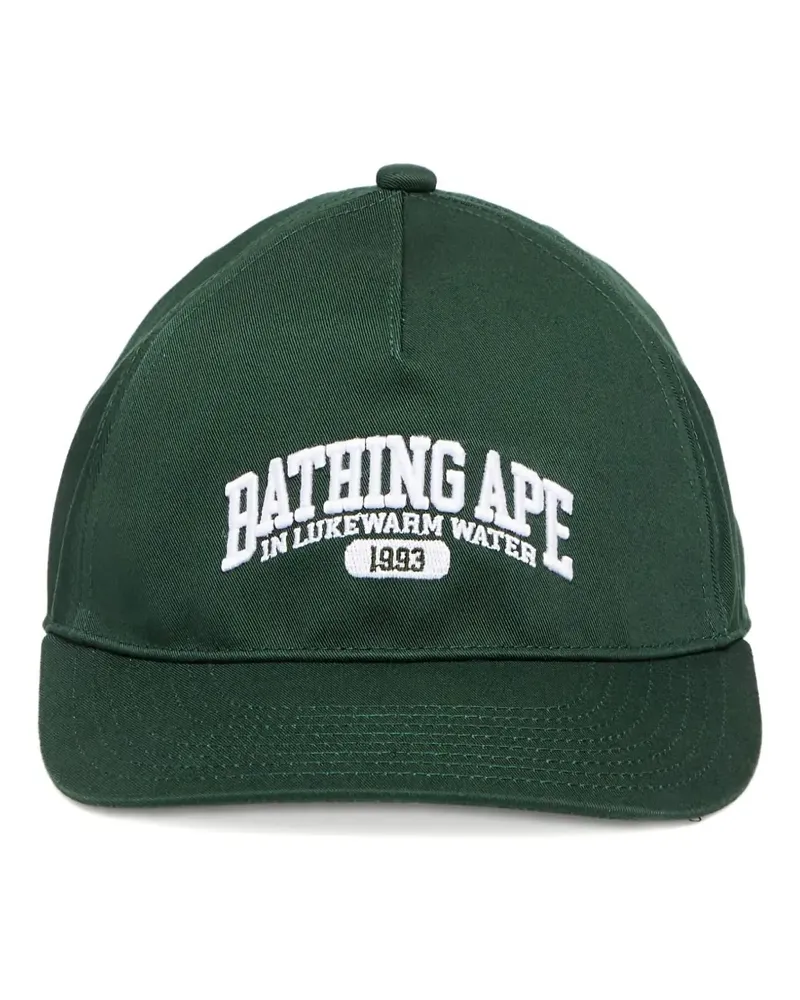 BAPE Baseballkappe mit Logo-Stickerei - Grün Grün