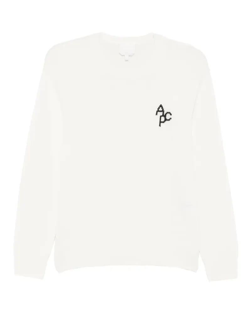 A.P.C. Pullover mit Logo-Stickerei - Nude Nude